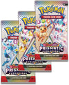 Pokemon TCG: Scarlet & Violet—Prismatic Evolutions Tech Sticker Collection – Leafeon (1 Foil Promo Card & 3 Booster Packs)