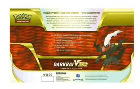 Pokemon TCG VSTAR Premium Collection Box w/Sleeves - 8 Packs Promo Cards (Darkrai VSTAR)