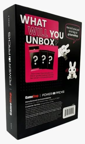 Pokemon TCG Trading Card Game Power Pack Game Stop Series 4, Includes 1 PSA 8+ Graded Card and 2 TCG Booster Packs Chance for Golden Ticket