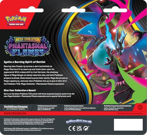 Pokémon TCG: Mega Evolution—Phantasmal Flames Triple Pack Sneasel (1 Foil Promo Card & 3 Booster Packs)