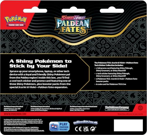 POKEMON TCG: Scarlet and Violet: PALDEAN Fates: TECH Sticker Collection - Shiny Fidough