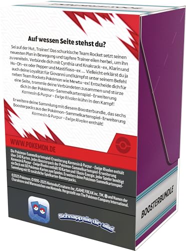 Pokémon - Trading Card Game: Crimson & Purple Booster Bundle - Eternal Rivals (6 Booster Packs)
