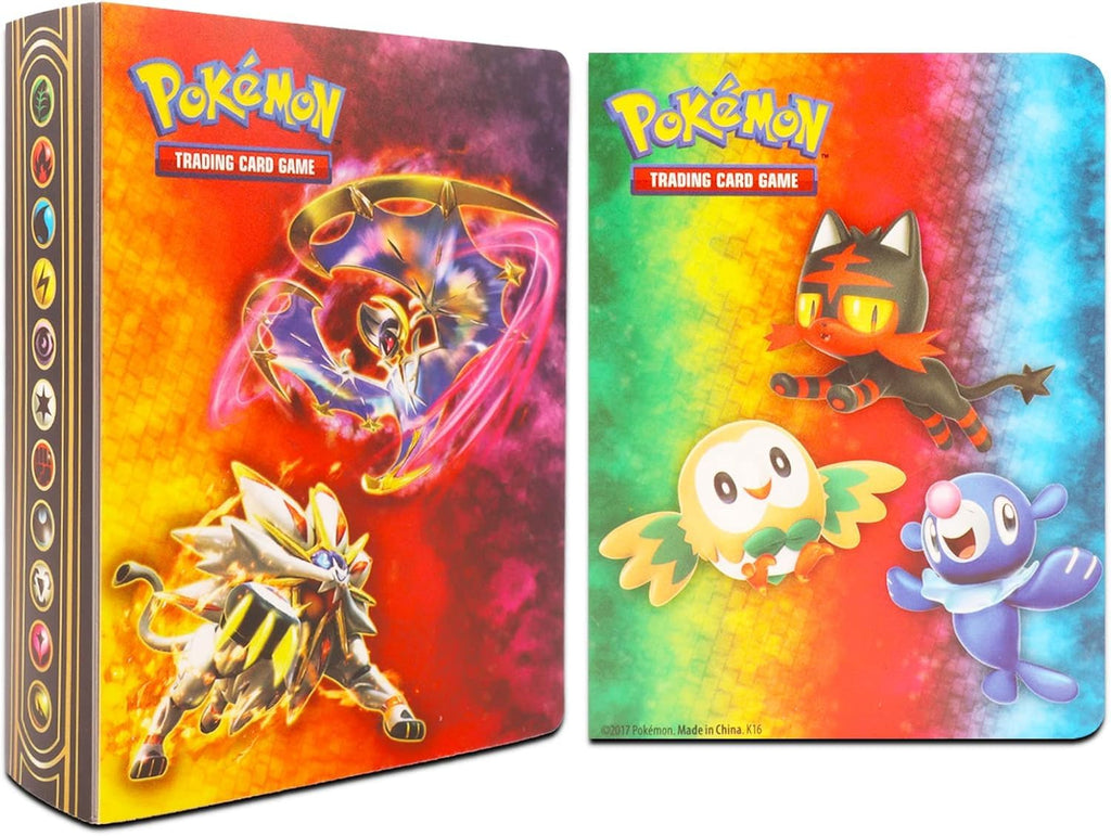 Pokemon Binders for Cards 6 Pack - Bundle with 6 Assorted Mini Binders, Each Holds 60 Cards Plus Door Hanger | Pokemon Card Carrying Case Set