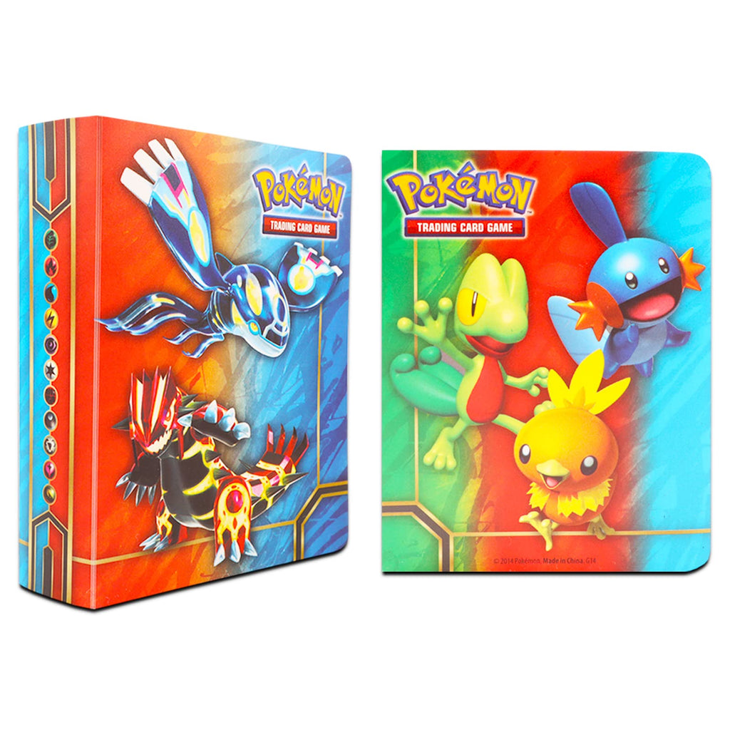Pokemon Binders for Cards Bundle - 6 Pack Assorted Mini Binders, Each Holds 60 Cards Plus Door Hanger | Pokemon Card Carrying Case Set