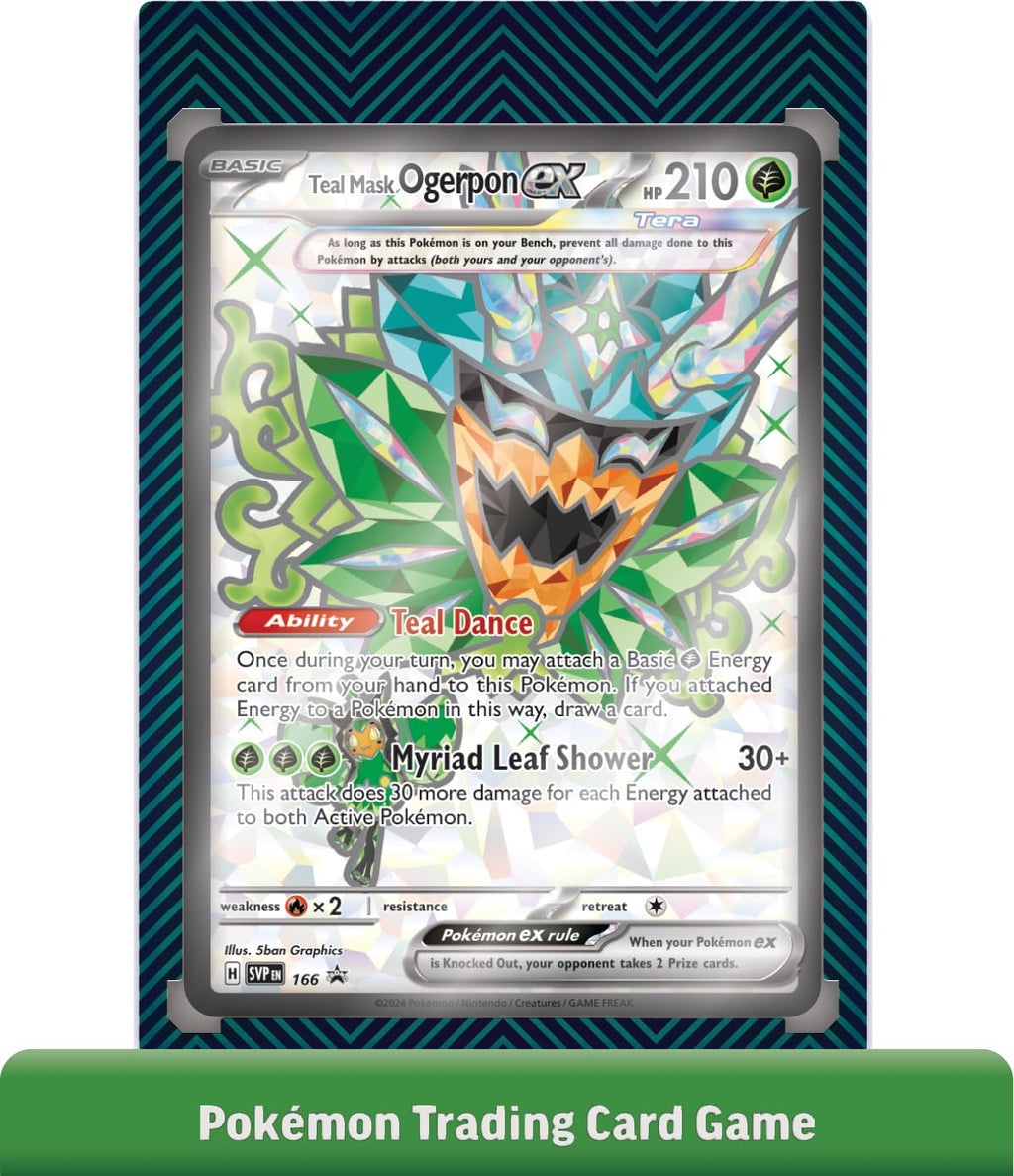 Pokémon TCG: Ogerpon ex Premium Collection (3 Foil Cards & 6 Boosters)