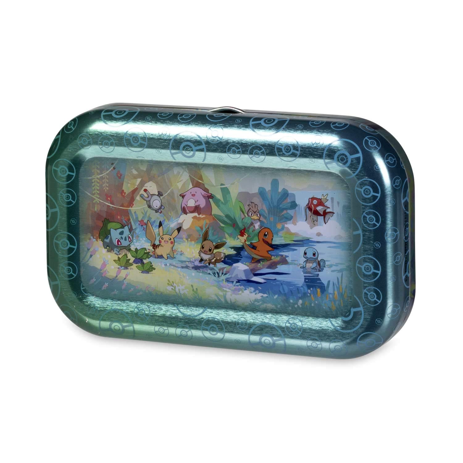 Pokemon Kanto Friends Mini Tin 5 Pack Bundle | Featuring Pikachu, Eevee, Charmander, Bulbasuar, Squirtle | Over 100 Cards Total