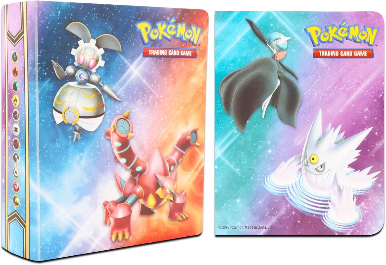 Pokemon Binders for Cards 6 Pack - Bundle with 6 Assorted Mini Binders, Each Holds 60 Cards Plus Door Hanger | Pokemon Card Carrying Case Set