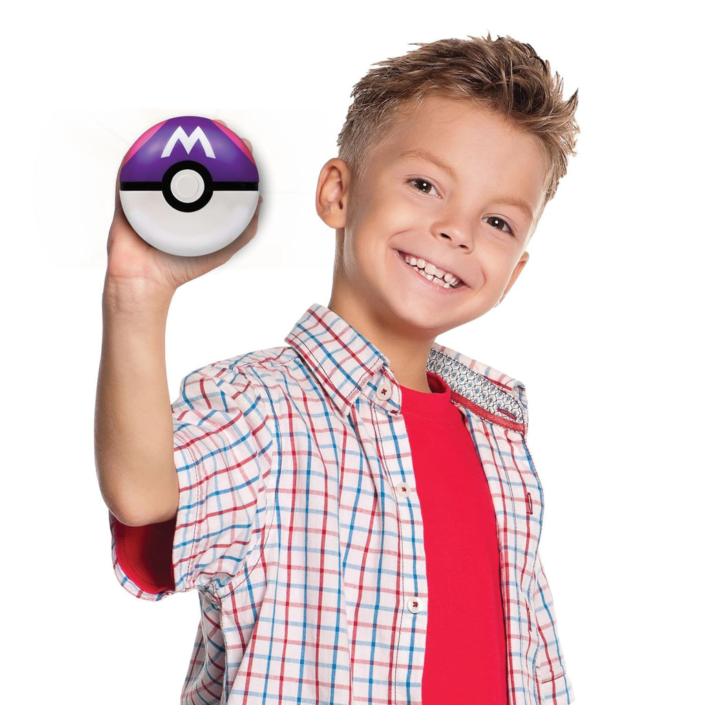 Pokemon Trainer Guess - Ash Adventures - Electronic Guessing Game, Collect 150 Pokemon, Field Guide, Talk to Your Light & Sound Poke Ball, Kids 6+ Brown Box Packaging