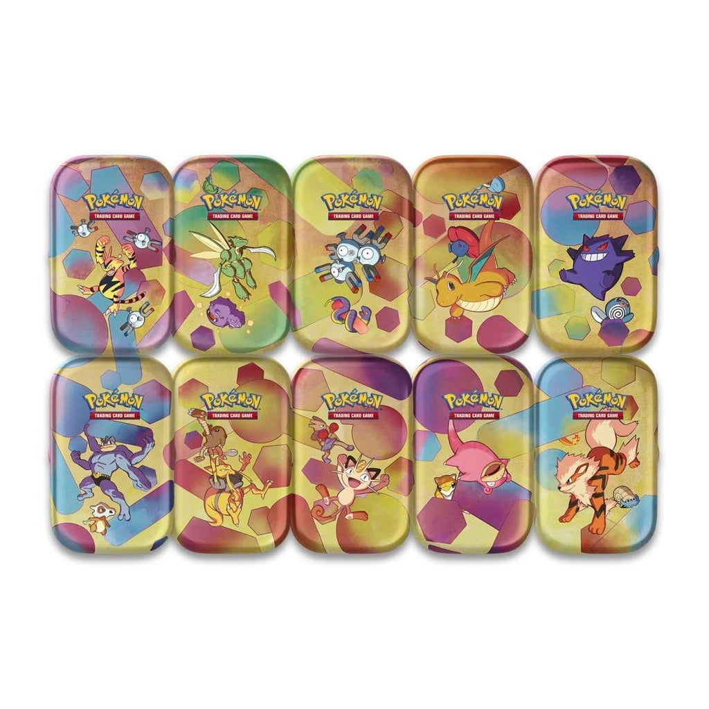 Pokémon TCG: Scarlet & Violet—151 Mini Tin – Kadabra and Hitmonlee (2 Booster Packs, 1 Coin & 1 Art Card)