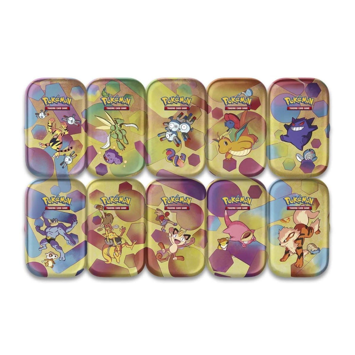 Pokémon TCG: Scarlet & Violet—151 Mini Tin – Kadabra and Hitmonlee (2 Booster Packs, 1 Coin & 1 Art Card)