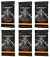 6 Packs Magic: The Gathering Draft Booster Pack Lot MTG Innistrad Midnight Hunt