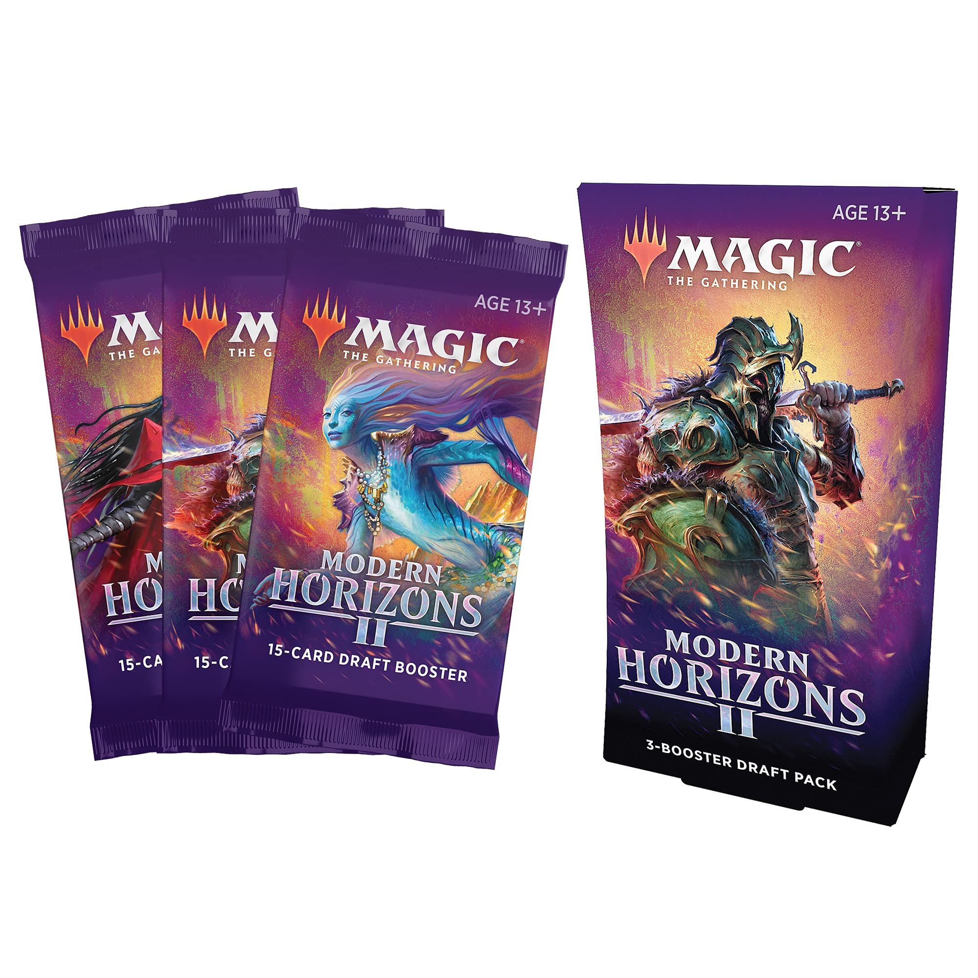 Magic: The Gathering Modern Horizons 2 Draft Multipack | 3 Draft Boosters (45 Cards)