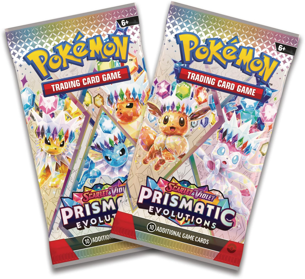 Pokemon TCG: Scarlet & Violet —Prismatic Evolutions Mini Tin - Jolteon (2 Booster Packs & 1 Coin)