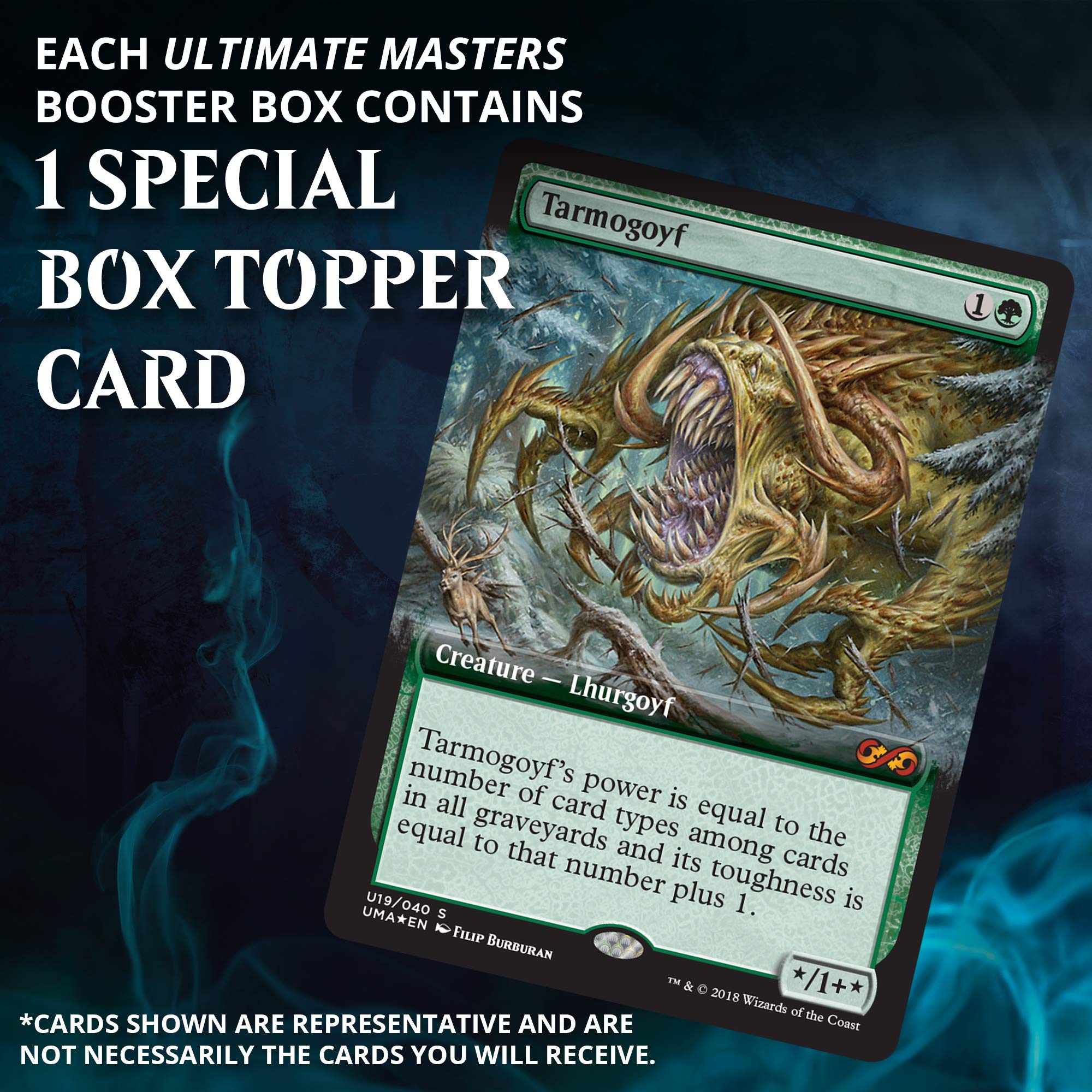 Magic: The Gathering Ultimate Masters Booster Box | 24 Booster Packs (360 Cards) | 1 Special Box-Topper Card
