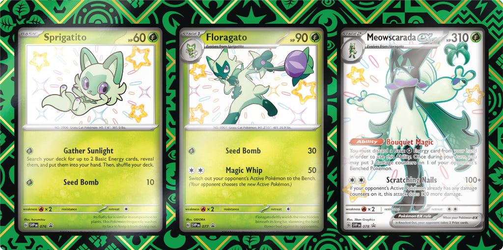 Pokemon TCG: Scarlet and Violet: PALDEAN Fates: Pokemon EX Premium Collection - Shiny Sprigatito