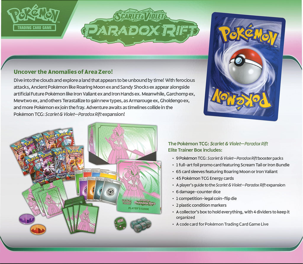 Pokemon TCG: SV4 Paradox Rift Elite Trainer Box - Iron Bundle