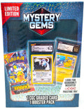 Pokemon Mystery Gems - 1 CGC Graded Card and 1 Booster Pack Per Box 1:10 Rare Vintage Packs Great Gift for Birthday or Special Occasions